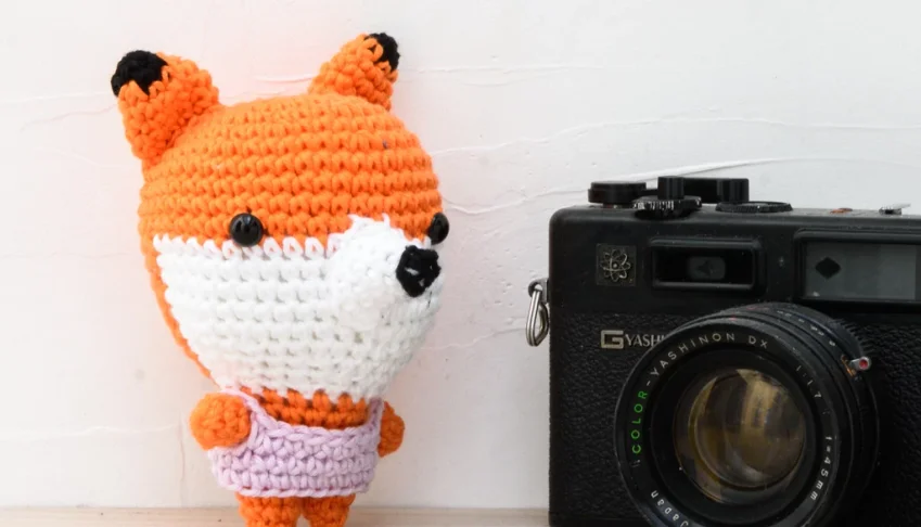 Raposa Cabeçuda Amigurumi Artesanal Bebê Decoração Quarto