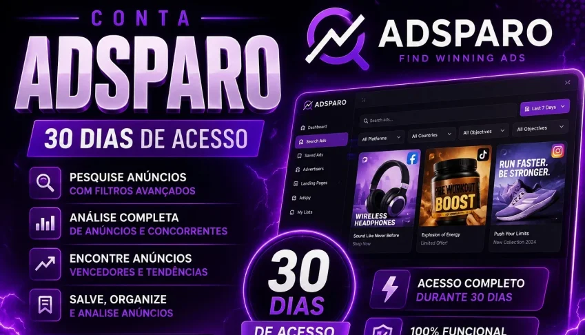 [Promoção] Conta Adsparo 30/Dias
