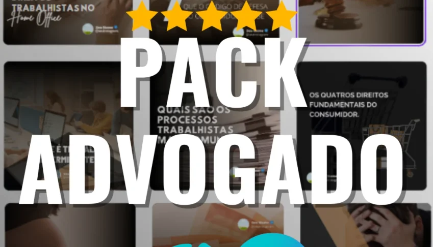 ⚖Pack Canva Advogados – 25 Modelos Editáveis para Instagram