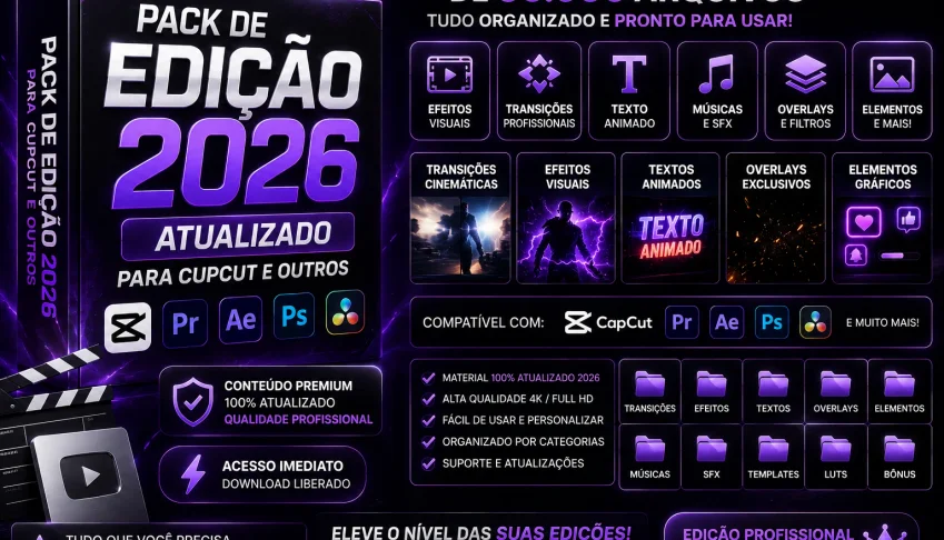 Pack De Edição Completo | Envio Imediato Drive ⚡