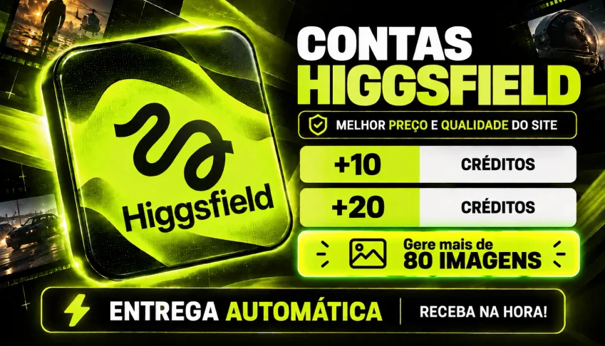 Higgsfield Ai | +10 +20 Créditos - Gere Até 80 Imagens