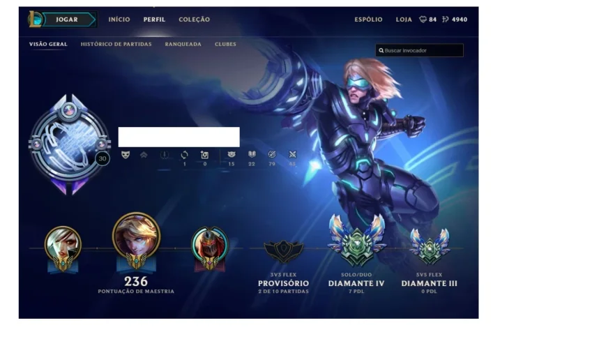 CONTA LVL 30 DIAMANTE IV