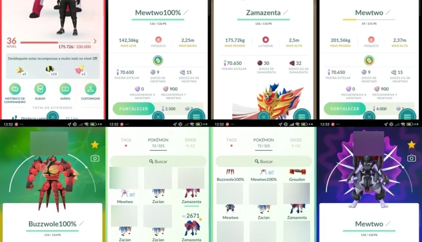 Nível 36! Mewtwo Armadura , Mewtwo 100% IV (Hundo), Q222