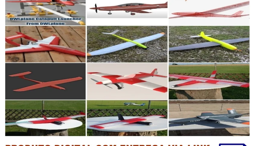 STL Para Impressão 3D - Pack Aeromodelismo