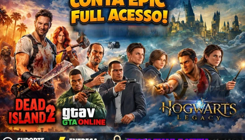 EPIC FULL acesso hogwarts Legacy+ DE 2.500 R$ EM JOGOS(ENTR