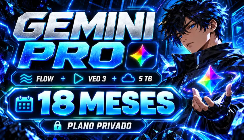 Gemini Pro + Antigravity + Flow 18 mes/30 dias de garantia!