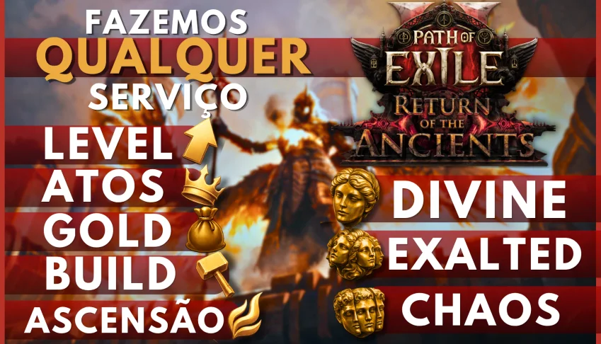 Path of Exile 1 e 2 - Serviços, Atos, Boosting e Orbes