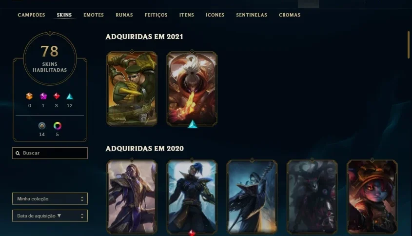 Conta League of Legends - Platina IV