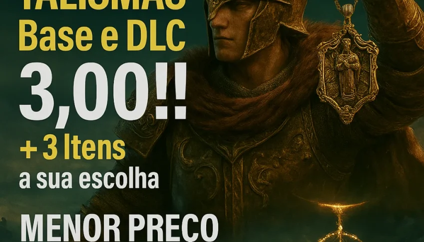 Elden Ring - Todos os Talimãs Base e DLC + 1 Item(PS4/PS5)