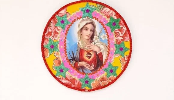 Quadro Religioso Sagrado Coração de Maria