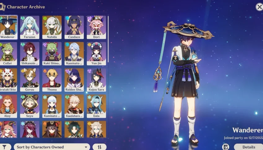 Conta Genshin Impact Endgame LVL 60