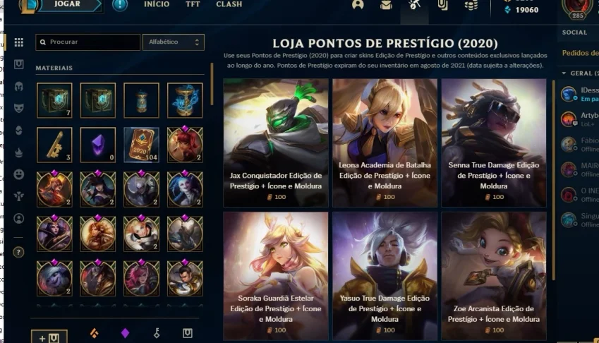 PLAT IV BR W/ 181 SKINS 3.2KRP Account created in 2013