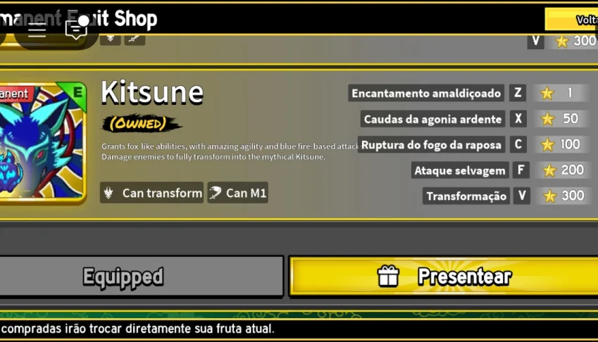 Conta Com Kitsune Permanente
