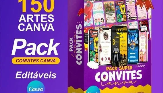 Pack Super Convites Canva