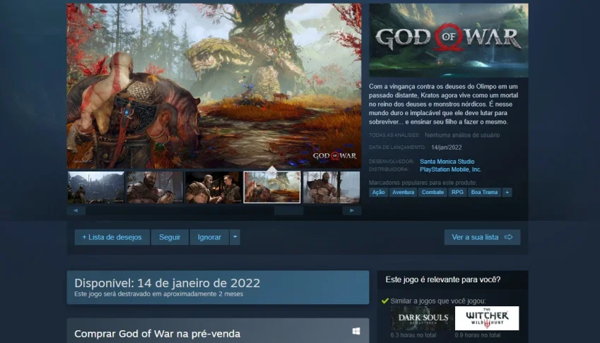 ⭐ Conta Steam Com GOD OF WAR + Acesso Email ⭐