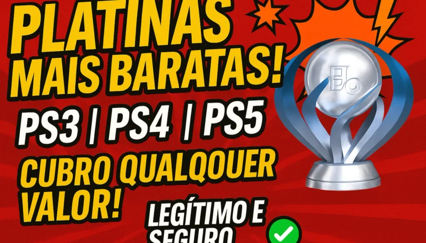Platinas PS5 - MENOR PREÇO! Entrega rápida! 100% Legitímo!