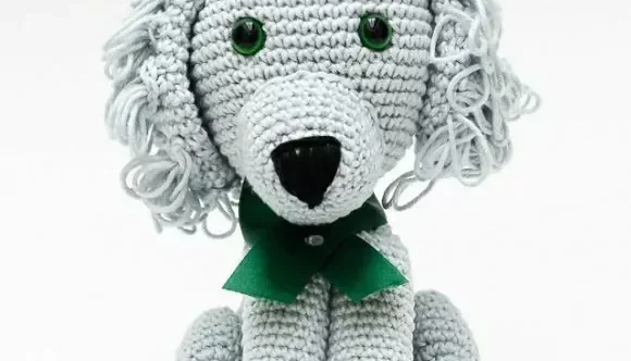Cachorro Poodle em Amigurumi