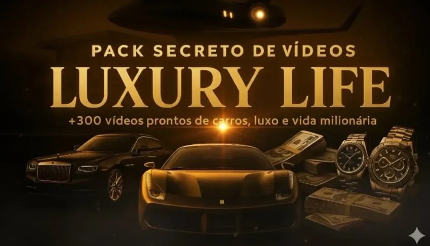Pack Criativo - Lifestyle Milionário 4K +400 Vídeos pack - l