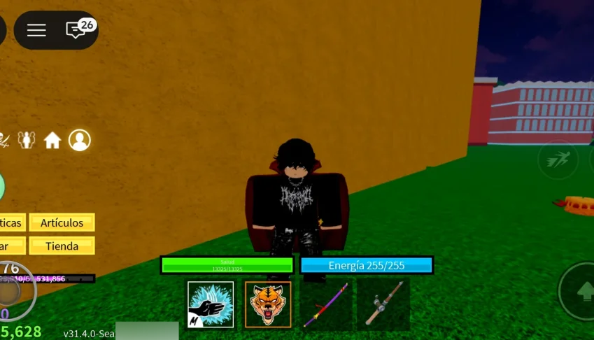 Conta de blox fruta level 1776 com a tigre