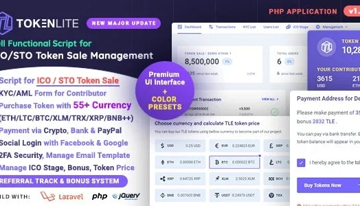 🚀 Painel de Controle para Gerenciamento, Vendas de Tokens🚀