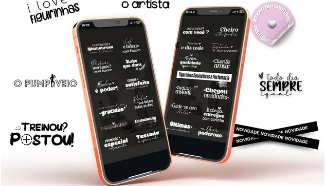 Pack de Figurinhas Criativas para Instagram + 7.000