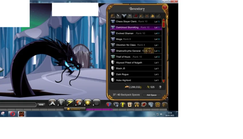 Conta AQW lvl 79