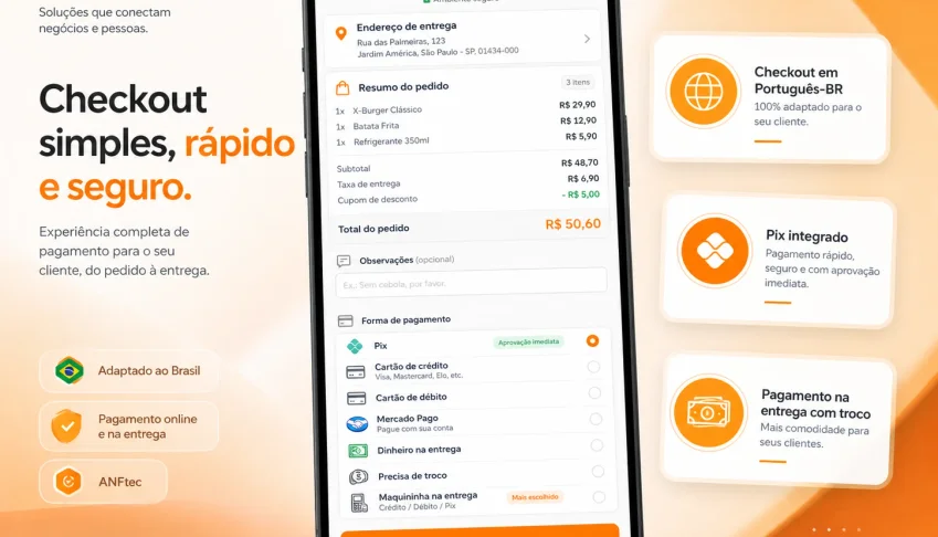 Sistema de Delivery Completo Multi Lojas com App, Painel Adm