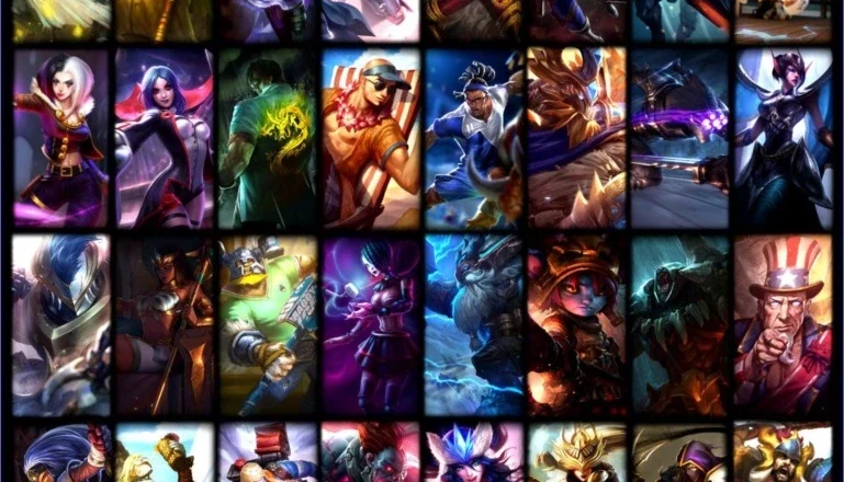 Conta Diamante, com mais de 60 skins e todos os campeões!