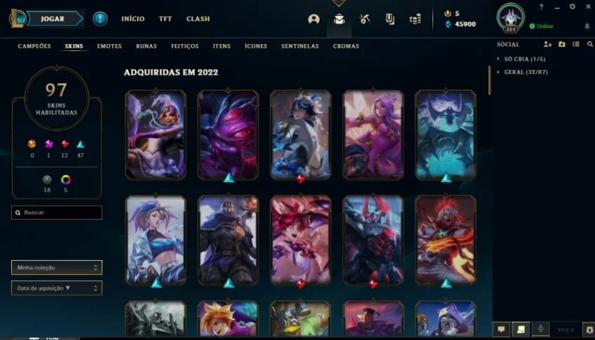 Conta league of legends
