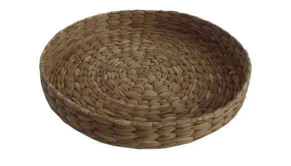 Bandeja Redonda Natural de Taboa 27x4