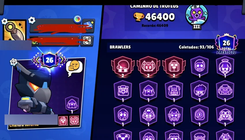 Conta brawl stars +46K troféus