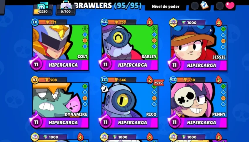 Conta Brawl Stars 2018 +316 Skins/Todos Brawlers/Passes Pro