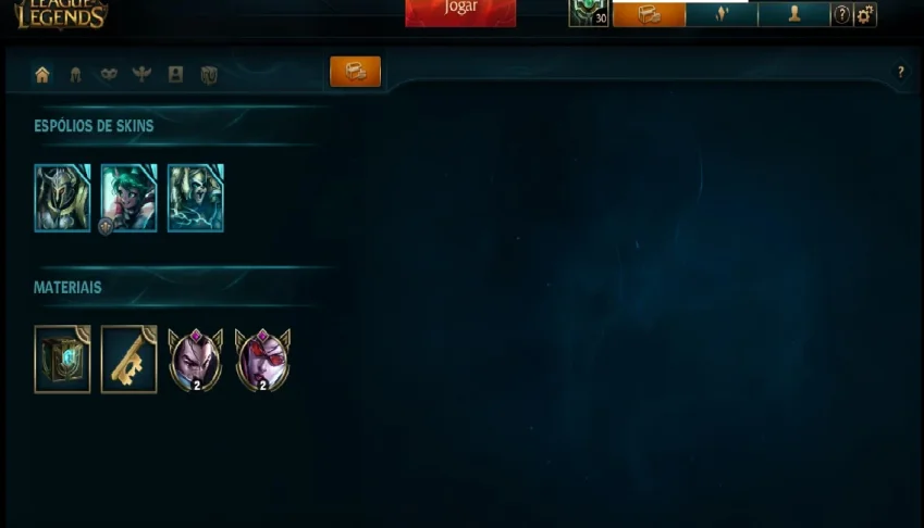 VENDO CONTA NO LOL NA MD10, COM BORDA DE PLATINA