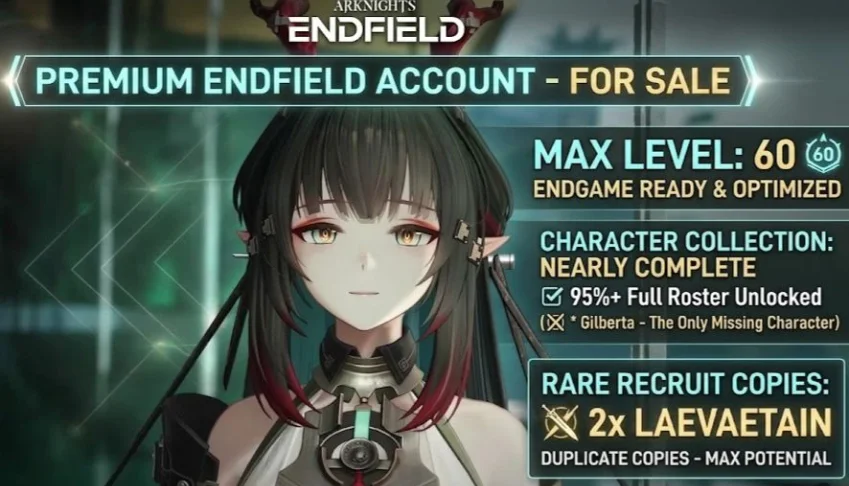 Conta Arknights Endfield Nivel Max 60 Todos os personagens