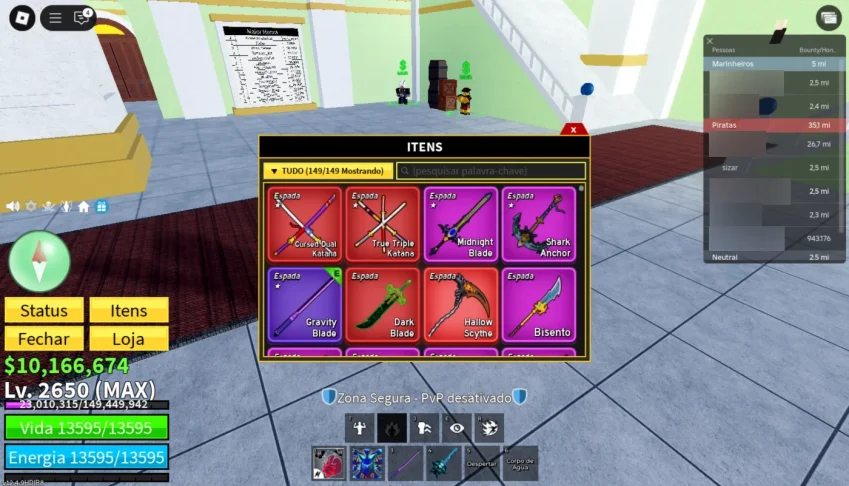 conta blox fruits para sair rapido