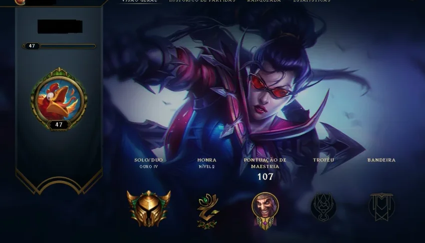 CONTA LEAGUE OF LEGENDS GOLD IV