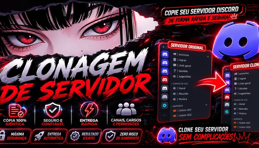 Clonagem De Servidor Discord | Estrutura, Canais, Cargos