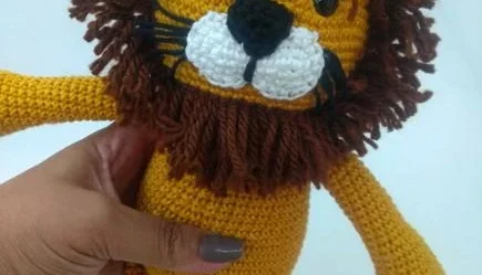 Amigurumi Leão em Crochê