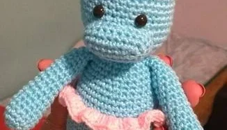 Amigurumi Hipopótamo Bailarina