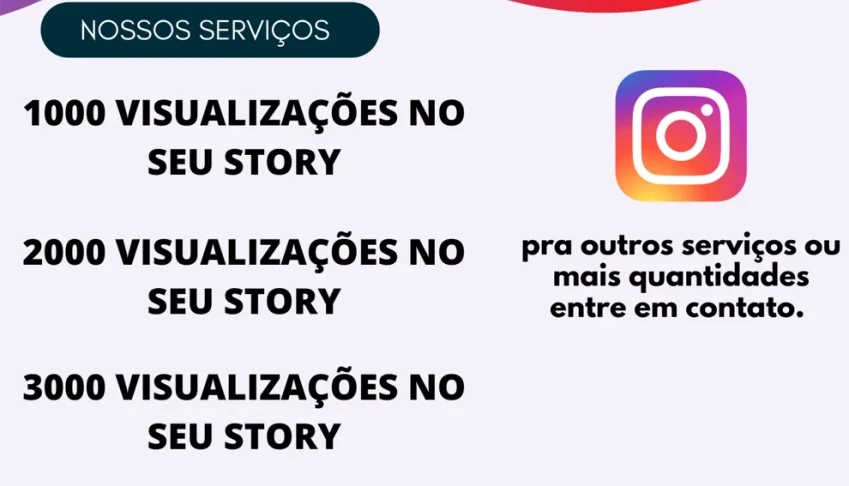 1000 VISUALIZAÇÕES EM SEU STORY INSTAGRAM