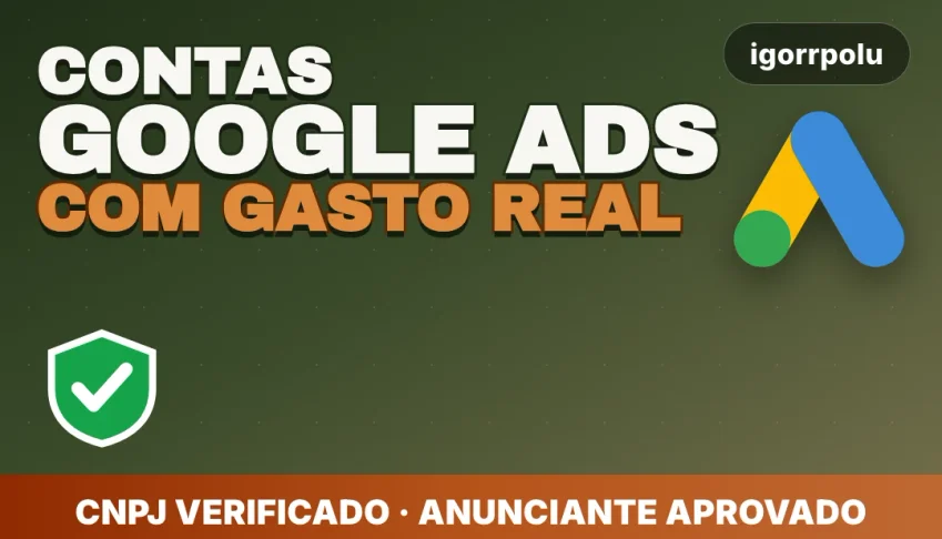 Conta Google Ads Cnpj Real | Novas Ou Com Histórico De Gasto