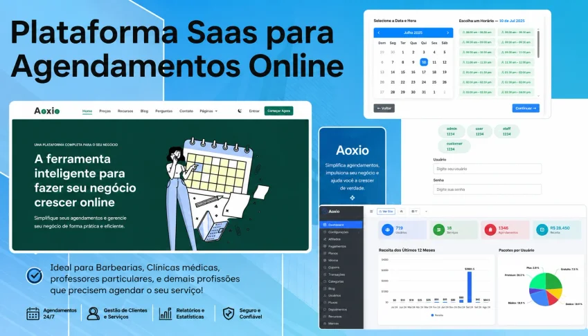 Plataforma SaaS de Agendamento Online