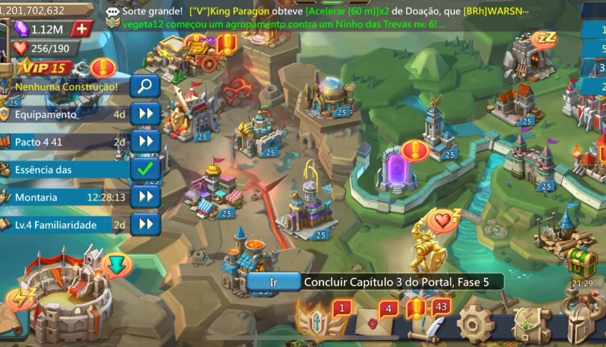 Lords MObile conta 1,2B - T5 Liberadas