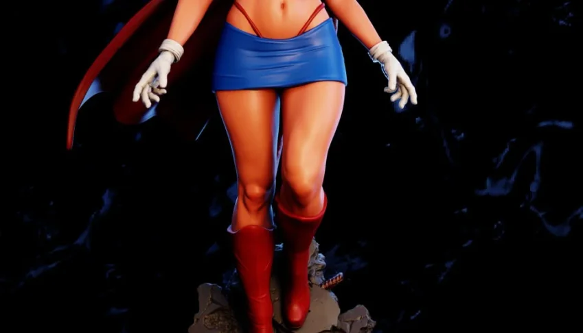 SuperGirl STL 3D