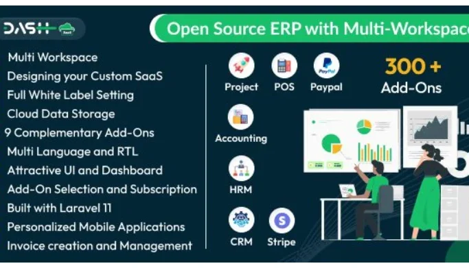 WorkDo Dash SaaS 6.6 – ERP de Código Aberto