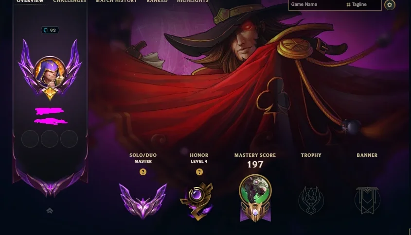Conta Lol Mestre 2026 - 300 Pdl - Skins E Todos Os Champions