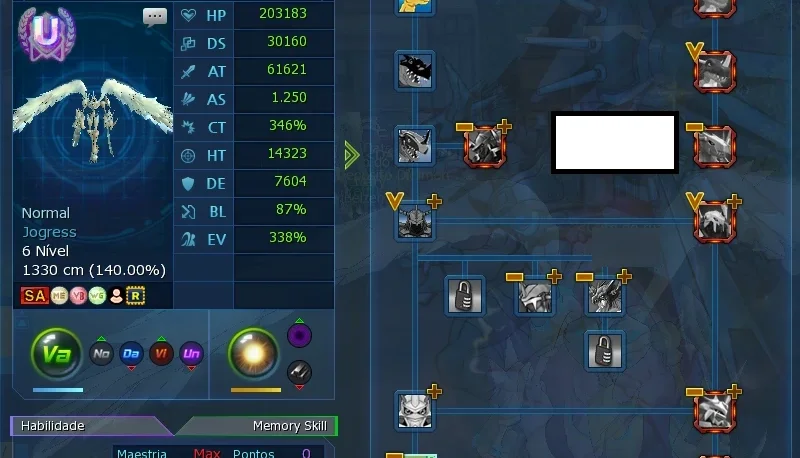 Conta Digimon Master Online