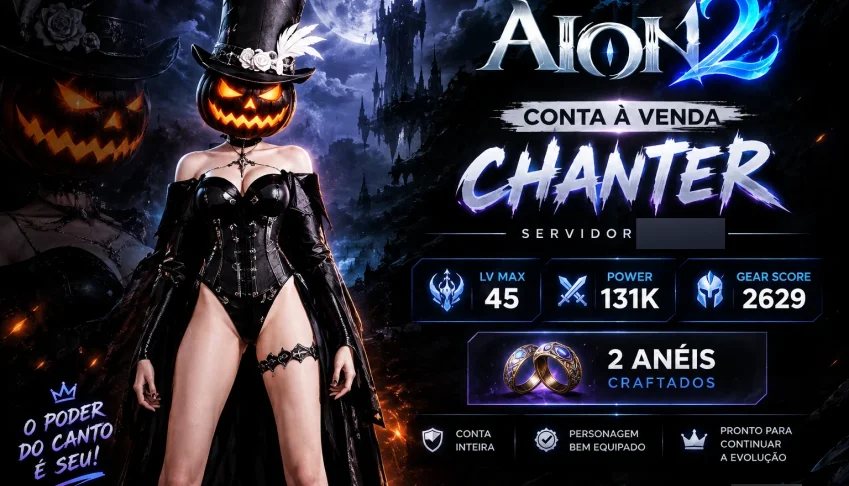 Aion 2 | Conta Chanter Lvl 45 | 132K Power | 2629 Gs