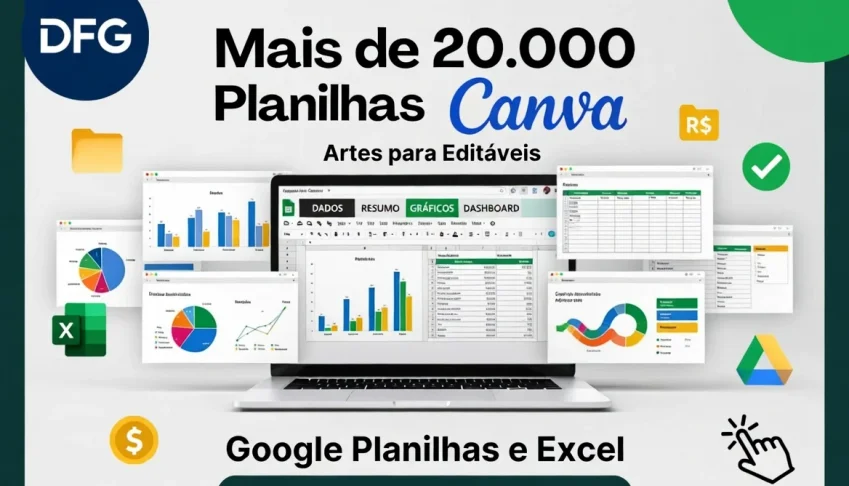 Mais de 22.000 Planilhas Editáveis Prontas para Usar