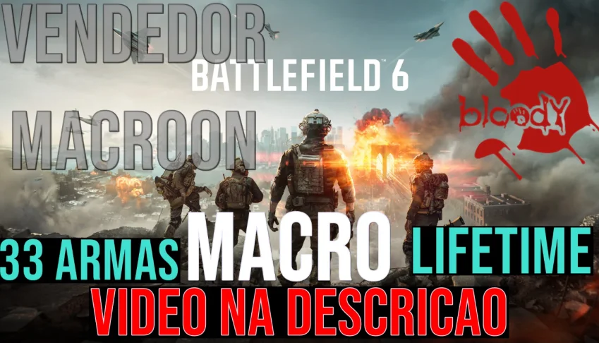 Macro Battlefield 6 - Mouses A4Tech x7 - Bloody - Shark